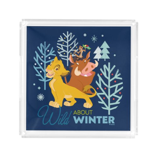 The Lion King  Wild About Winter Acrylic Tray