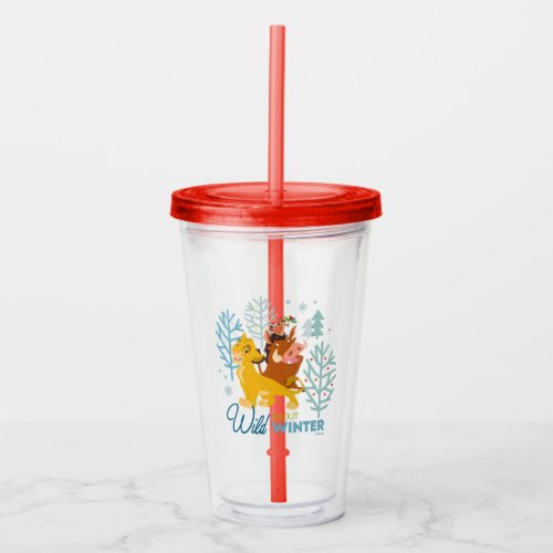 The Lion King  Wild About Winter Acrylic Tumbler
