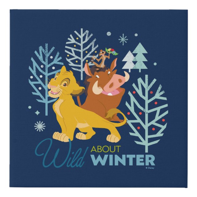 The Lion King | Wild About Winter Faux Canvas Print (Front)