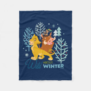 The Lion King Wild About Winter Fleece Blanket