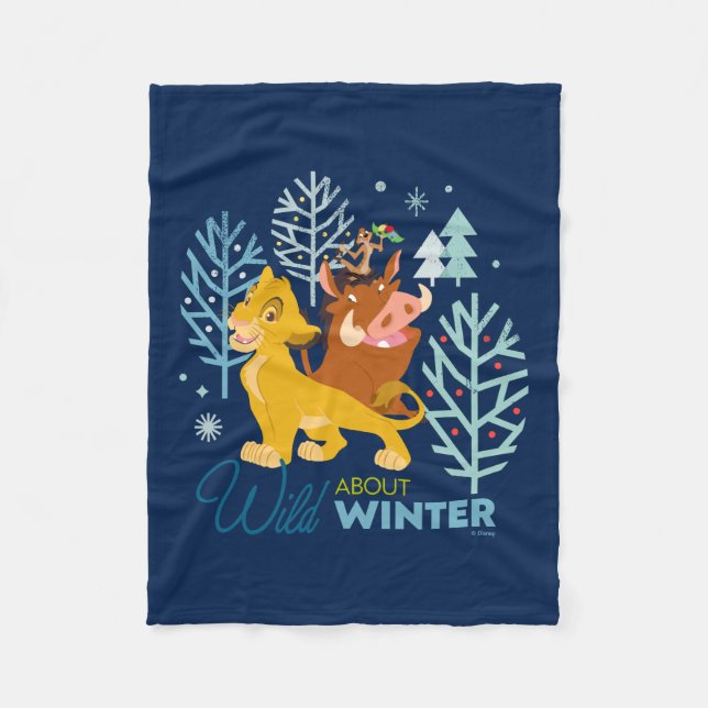 The Lion King | Wild About Winter Fleece Blanket (Front)