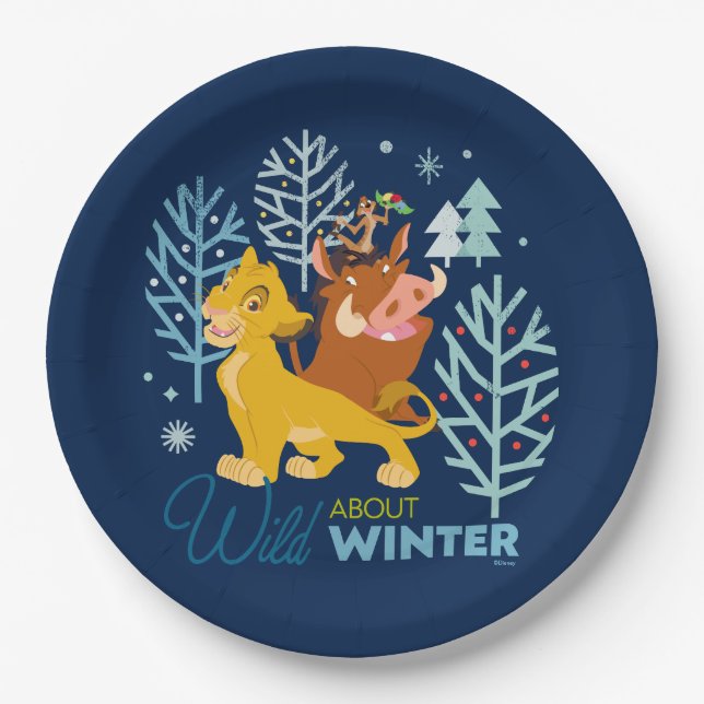 The Lion King | Wild About Winter Paper Plates (Front)