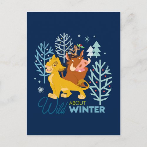 The Lion King  Wild About Winter Postcard