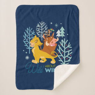 The Lion King Wild About Winter Sherpa Blanket