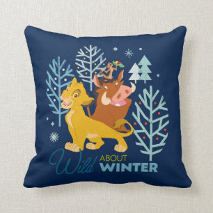 The Lion King Wild About Winter Throw Pillow