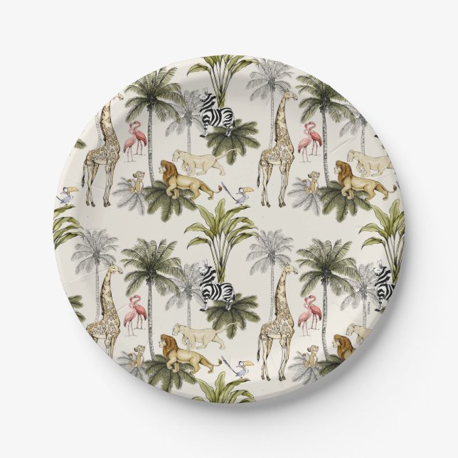 The Lion King Wild One First Birthday Paper Plates (Front)