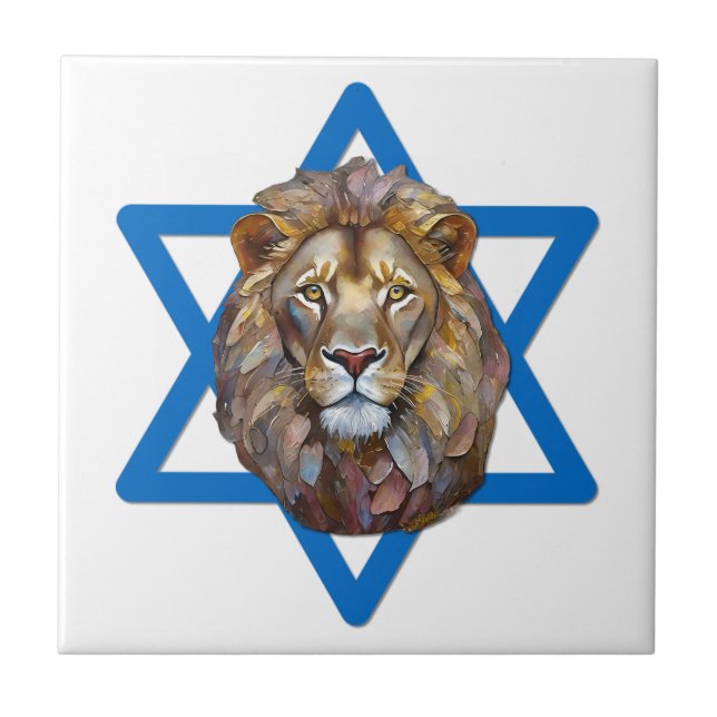 The Lion Of Judah Ceramic Tile (Front)