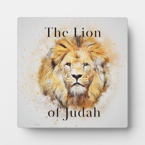 The Lion of Judah Coffee Table Easel Plaque