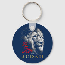 The Lion of Judah Navy Blue Red Gold Christian