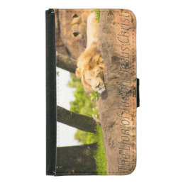 The Lion of Judah Wallet Phone Case For Samsung Galaxy S5