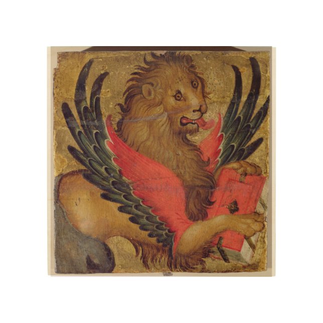 The Lion of St. Mark (oil on panel) Wood Wall Decor (Front)