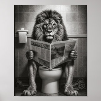 The Lion’s Morning Newspaper Poster