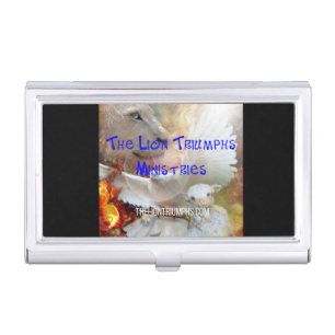 The Lion Triumphs Business Card Holder