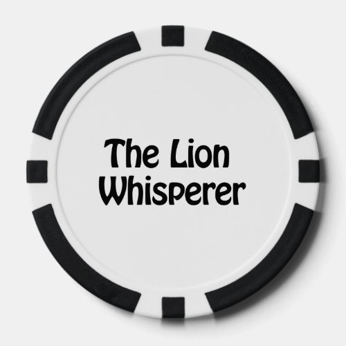 the lion whisperer poker chips