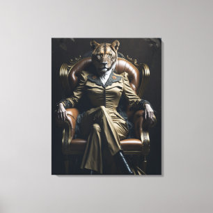 The Lioness's Mafia Canvas Print