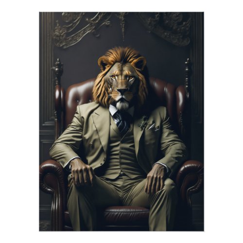 The Lionfather Photo Print