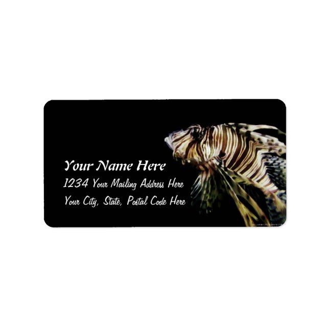 The Lionfish Label (Front)