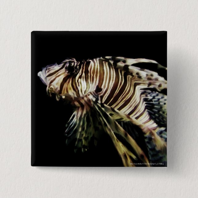 The Lionfish Pinback Button (Front)