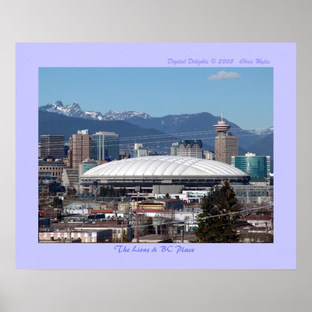 The Lions & BC Place Poster (Front)