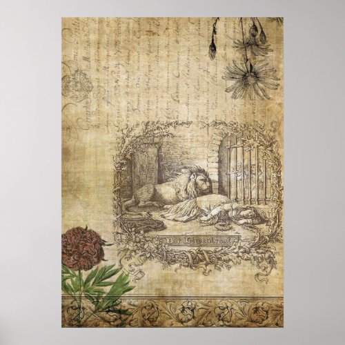 THE LIONS BRIDE PRINT OR DECOUPAGE PAPER