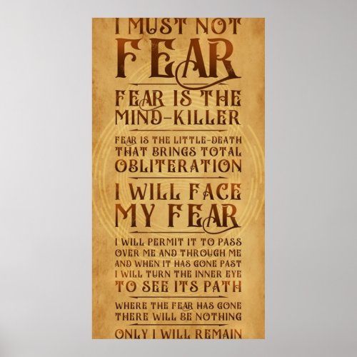 The Litany Against Fear v2 Poster