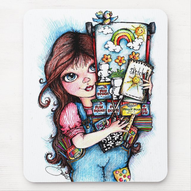 The Little Artist Mouse Pad (Front)