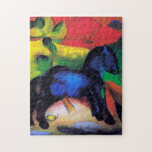 The little blue horse by Franz Marc Jigsaw Puzzle