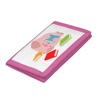 The Little Book Lover (Cartoon Pig) Wallet