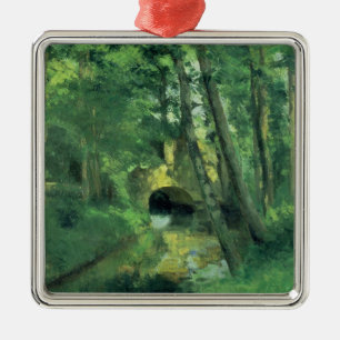 The Little Bridge, Pontoise, 1875 Metal Ornament