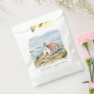 The Little Chapel By The Sea Wedding Favor Bag