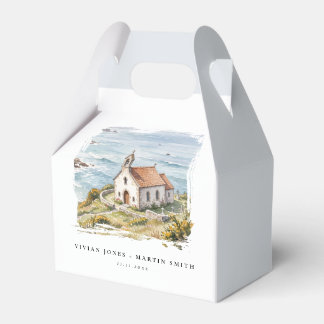 The Little Chapel By The Sea Wedding Favor Boxes