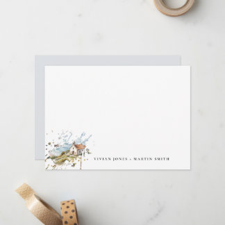 The Little Chapel By The Sea Wedding Note Card