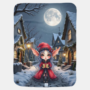 The Little Christmas Messenger. Baby Blanket