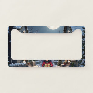 The Little Christmas Messenger. License Plate Frame