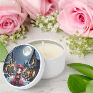 The Little Christmas Messenger.  Mini Candle Favors