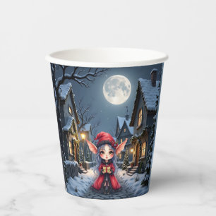The Little Christmas Messenger. Paper Cups