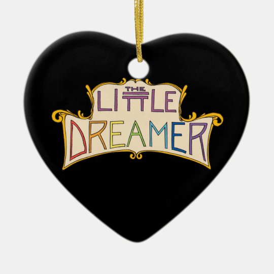 The Little Dreamer Rainbow Logo Ceramic Ornament