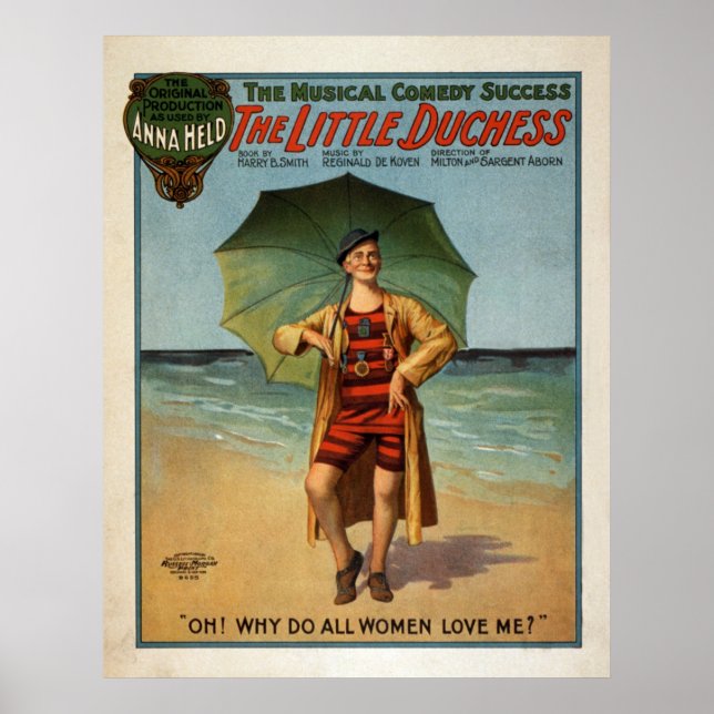The Little Duchess Musical Comedy 1906 Poster (Front)