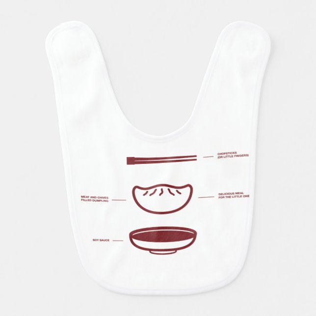 The "Little Dumpling" Baby Bib (Front)