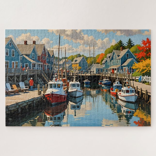 The Little Fishing Village Jigsaw Puzzle (Horizontal)
