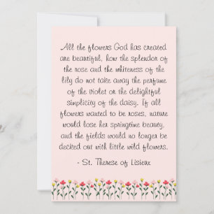 The Little Flower Card