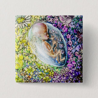 The Little Flower - detail Pinback Button