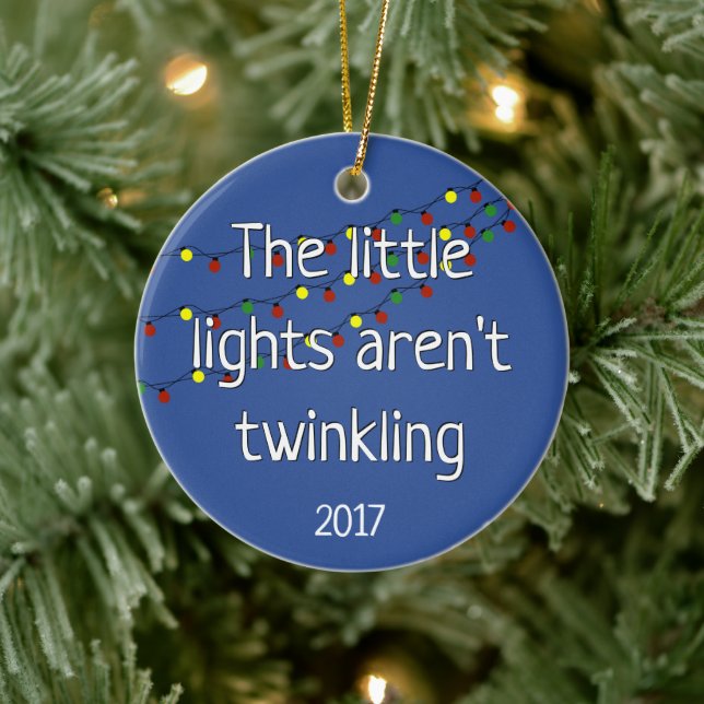 The little lights aren't twinkling ceramic ornament (Tree)