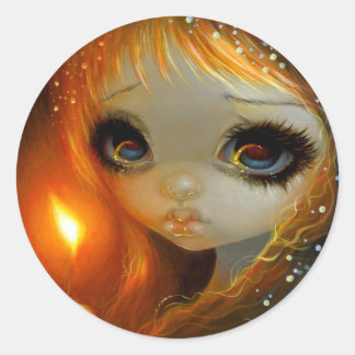 "The Little Match Girl Classic Round Sticker