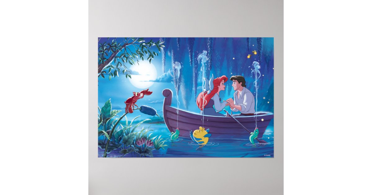 the little mermaid ariel and eric boat