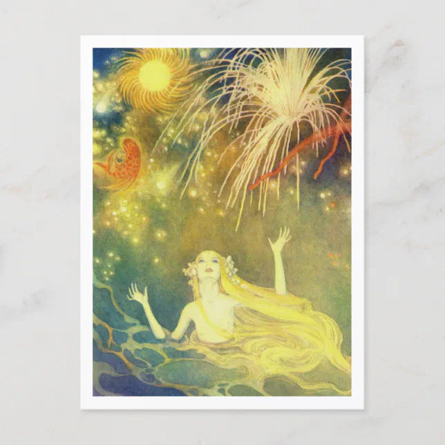 The Little Mermaid by Dorothy Lathrop Postcard | Zazzle