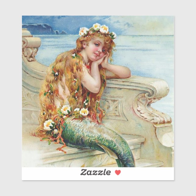“The Little Mermaid” by E S Hardy Sticker (Sheet)