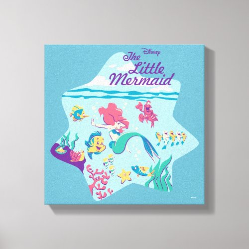 The Little Mermaid  Friends Canvas Print