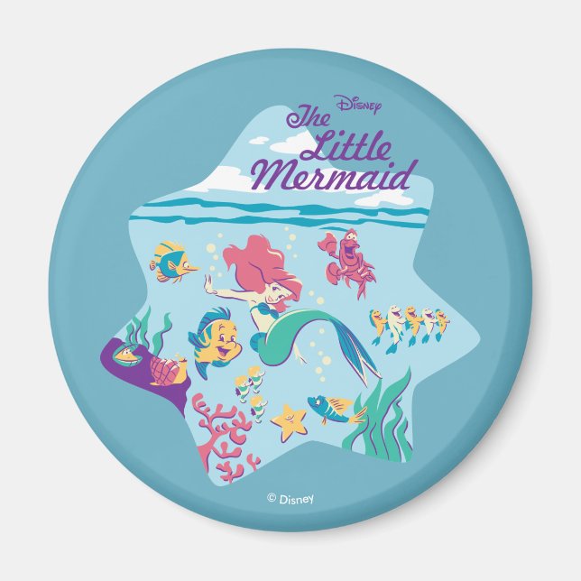 The Little Mermaid & Friends Magnet (Front)