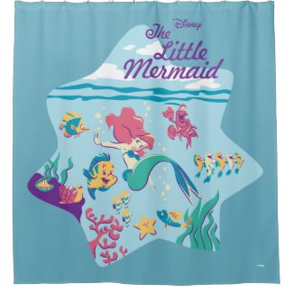 The Little Mermaid & Friends Shower Curtain